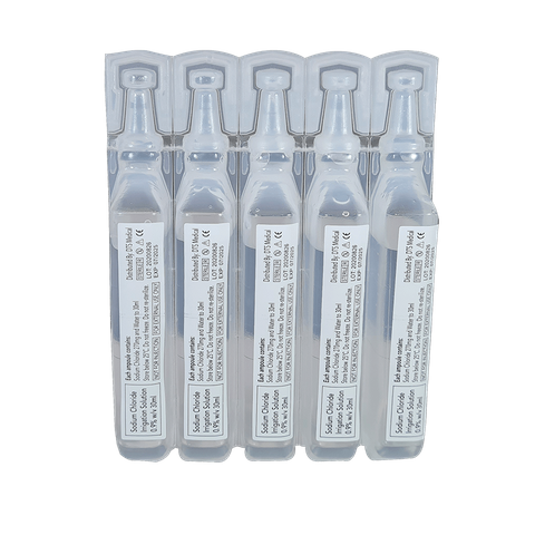 Saline 30ml Wound and Eye Wash Solutions Ampoule Single