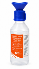 Eye & Wound Wash Saline Solution Sterile, 500 ml with Eye Wash Attachment