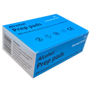 Alcohol Prep Pads 70% Alcohol 6cm x 6cm Folded Wipe box of 200