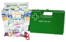 Early Child Care First Aid Kit Large - Plastic Green Wall Mount