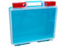 First Aid Box Plastic, Green Base Clear Lid, Large Empty No Stickers Blank 145x115x45mm