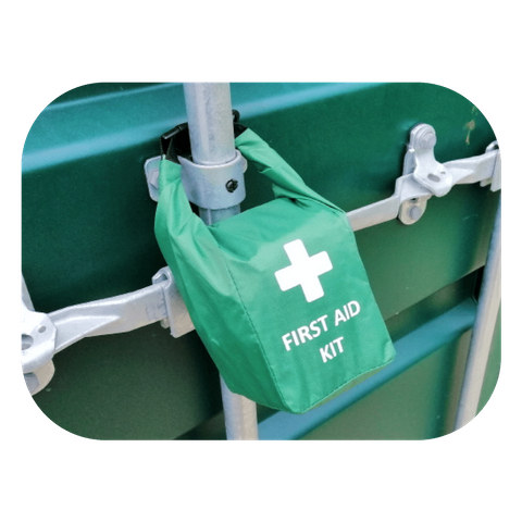 First Aid Bag Soft Pack, Green, Hang Bag, Quick Release Clip to hang handle