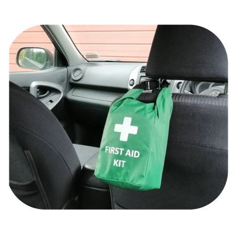 First Aid Bag Soft Pack, Green, Hang Bag, Quick Release Clip to hang handle