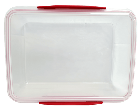 First Aid Box Plastic, Clear 2Ltr, Empty No Stickers Blank