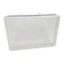 First Aid Box Plastic, Clear, Medium Wall Mount Flap Single Cavity Empty No Stickers Blank