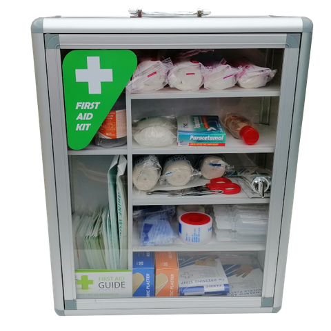 First Aid Plastic Cabinet X large Clear Front Wall Mountable Empty