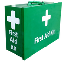 First Aid Metal Box Landscape Large Wall Mountable Green Empty