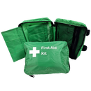 First Aid Bag Soft Pack, Green, Medium, 2 Green Fold Out Sleeves No Handles