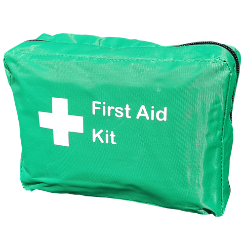 First Aid Bag Soft Pack, Green, Medium, 2 Green Fold Out Sleeves No Handles