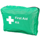 First Aid Bag Soft Pack, Green, Medium, 2 Green Fold Out Sleeves No Handles