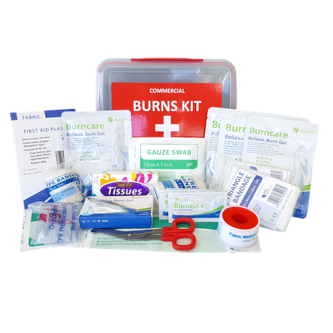 Burn Injury First Aid Kit Medium / Commercial Lunchbox Style
