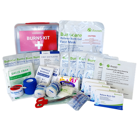 Burn Injury First Aid Kit Lunch Box Style - Large / Commercial
