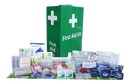 Kitchen, Food & Catering First Aid Kit Industrial Large Green Portrait Wall Mount Metal Box