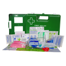 Kitchen, Food & Catering First Aid Kit Small In Green Wall Mount Plastic Box