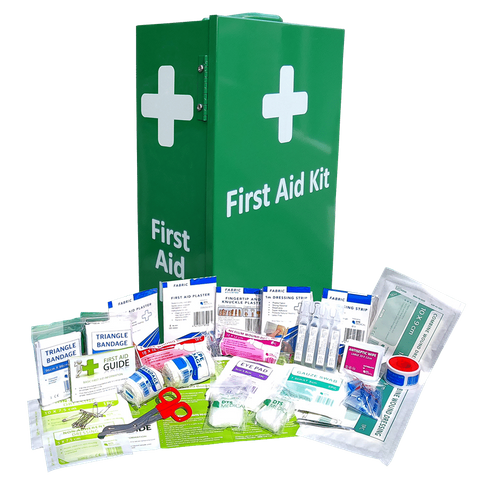 First Aid Kit Work Place 1-50 in Portrait Metal Wall mountable cabinet