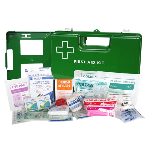 First Aid Kit Industrial And Marine in large Wall Mountable green plastic box
