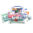 First Aid Kit Industrial And Marine in large Clear Plastic Lunch Box Style