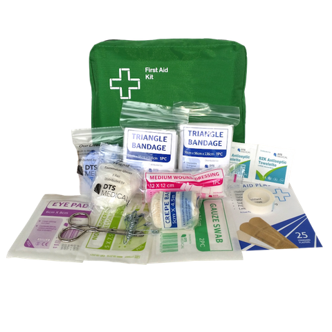 First aid Kit Lone Worker / Vehicle, Economy in Soft Pouch