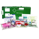 First Aid Kit Office 1-5 Person Green Wall Mountable Plastic Box
