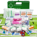 First Aid Kit Office 1-25 Person Green Wall Mountable Plastic Box