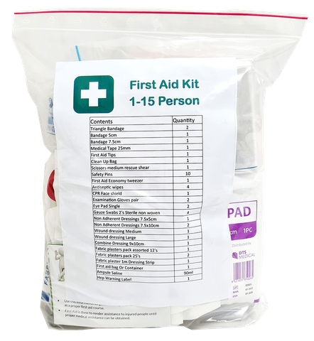 First Aid Kit Office Range 1-15 Refill (Complete)