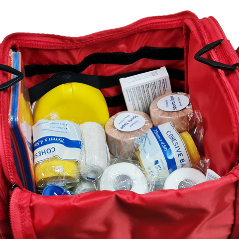Sports Team First Aid Kit Premium Large Default Red Bag. Black or Navy if in stock