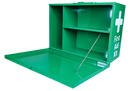 First Aid Kit Work Place 1-25 in Landscape Metal Wall mountable cabinet.