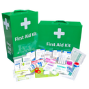 First Aid Kit Work Place 1-25 in Portrait Green Metal mountable cabinet