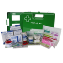 First Aid Kit Work Place 1-15 Person in Large Plastic Green Wall Mountable Box