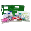 First Aid Kit Work Place 1-5 Person in large Wall Mountable green plastic box