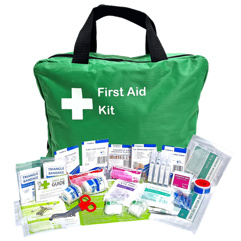 First Aid Kit Workplace 1-50 Double Large Soft Pack Bag has handles