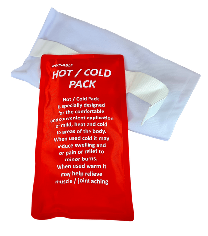 Large Reusable Gel Filled Hot & Cold Pack, Nylon Outer c/w Protection Cover Single