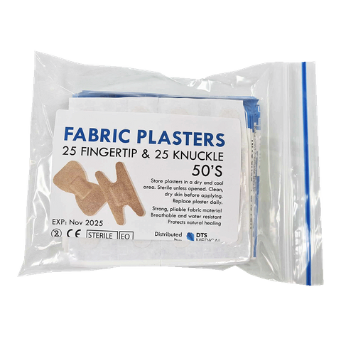 Fabric Finger Plasters 25 and 25 Fabric Knuckle Plasters