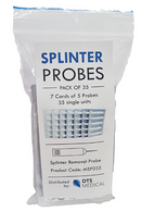 Splinter Removal Probes, Sterile, Individually Foil Sealed First Aid, 7 Cards of 5 = 35 per Pack
