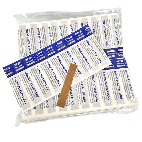Fabric Finger Extension Plasters Skin colour Packet of 1000 12cm x 2cm