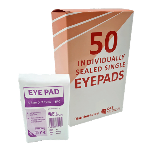 Eye Pad Oval Large 7.5cm x 5.5cm - Box of 50