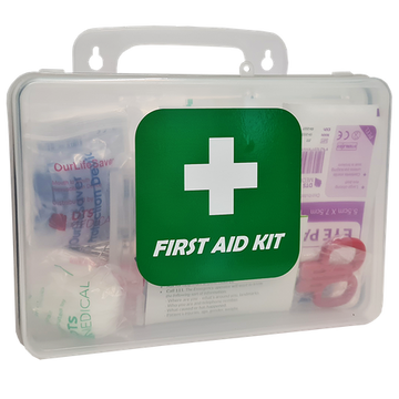 First aid Kit Premium Lone Worker in Clear Plastic Box