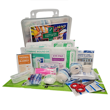 First Aid Kit - Essentials Industrial and Marine in Clear Plastic Box
