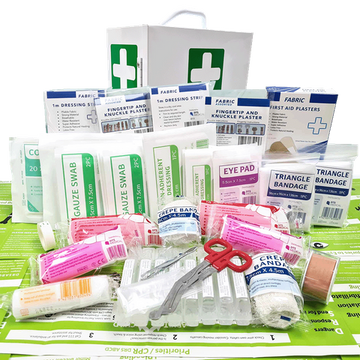 First Aid Kit Work Place 1-50 in Portrait Metal Wall mountable cabinet white