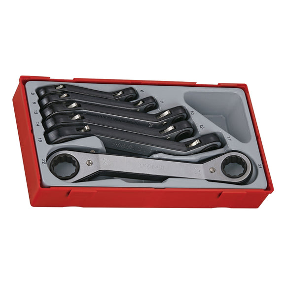Teng 6pc Dbl Ring Rat MM Offset Span Set - TC-Tray
