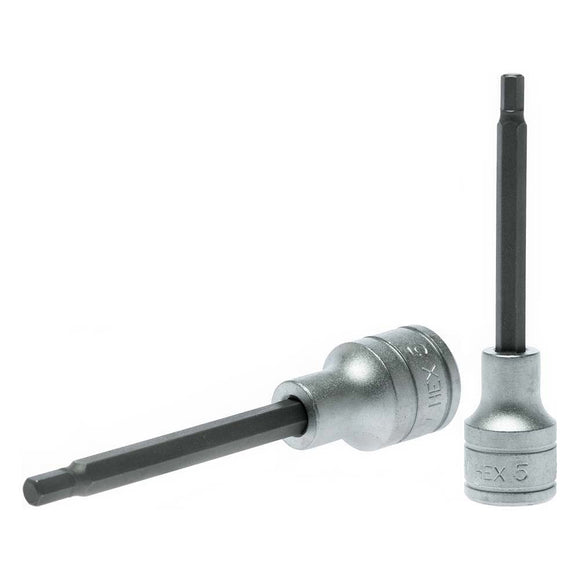 Teng 1/2in Dr. Bit Socket Hex 5mm x 100mm (L)