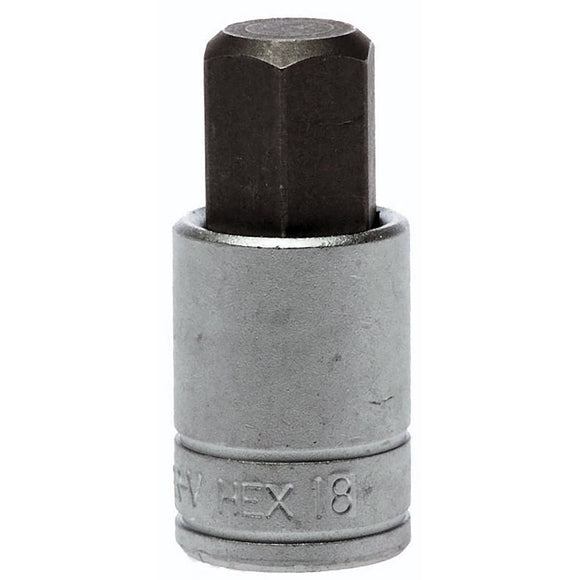 Teng 1/2in Dr. Bit Socket Hex 18mm**