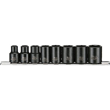 Teng 8pc 3/8in Dr. Reg Impact Skt Set 8-19mm